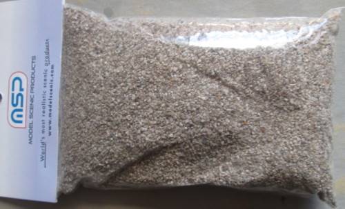 LIGHT GREY BALLAST in HO SCALE 300g by MSP (MADE IN RSA) - NEW BAGGED