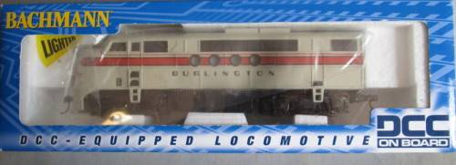 BACHMANN HO SCALE - FT-A UNIT DIESEL LOCO BURLINGTON WITH DCC (EXCELLANT BOXED)
