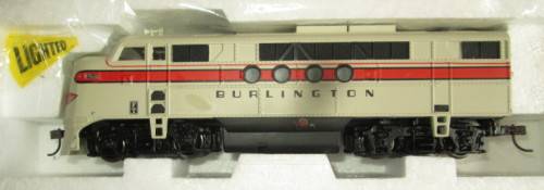 BACHMANN HO SCALE - FT-A UNIT DIESEL LOCO BURLINGTON WITH DCC (EXCELLANT BOXED)