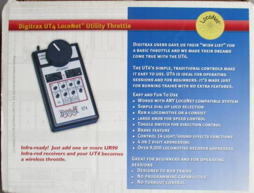 DIGITRAX - UT4 LOCONET UTILITY THROTTLE - BOXED