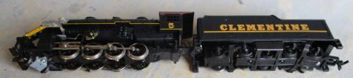 TYCO HO SCALE - 2-8-0 STEAM LOCO & TENDER "CLEMENTINE"