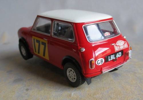 SCALEXTRICS 1/32 SCALE - MIN COOPER # 177, MOTOR NOT WORKING, SPARES OR REPAIRS