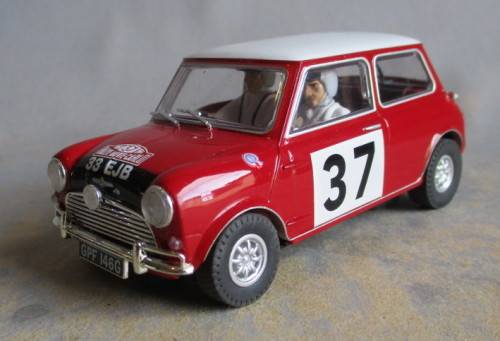 SCALEXTRICS 1/32 SCALE - MINI COOPER # 37, NO MOTOR, SPARES OR REPAIRS