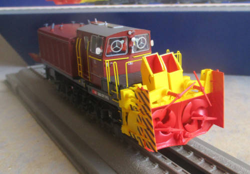 ROCO HO SCALE - 72800 - SBB BEILHACK ROTARY SNOW BLOWER, - BOXED