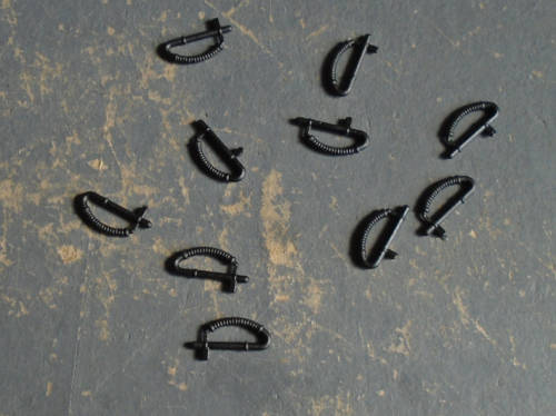 HO SCALE - 10 X SAR VACUUM BRAKE HOSES FOR GOODS & PASSENGER WAGONS