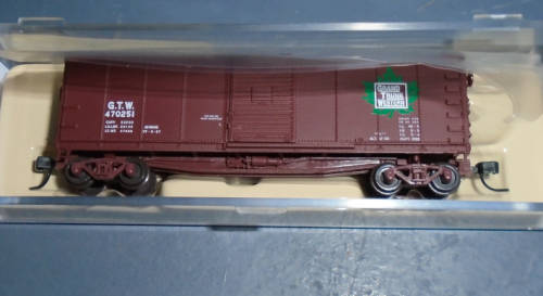 ATLAS N SCALE - GTW REBUILT BOX CAR - MINT BOXED
