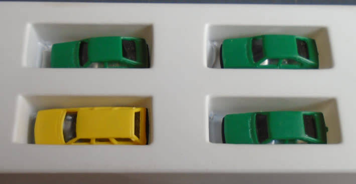 Z SCALE - 4 X CARS, BOXED