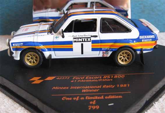 FORD ESCORT RS1800 # 159 of 799 # by VITESSE in 1/43 SCALE (NEW BOXED)