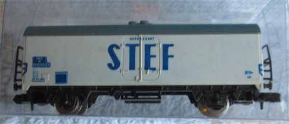 ATLAS - CLOSED 4WHL WAGON "STEF" in N SCALE, GOOD CONDITION.