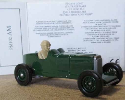 1922 ASTON MARTIN by LLEDO, MADE IN ENGLAND, ENFIELD, MIDDLESEX (MINT BOXED) - LENGHT 75mm.
