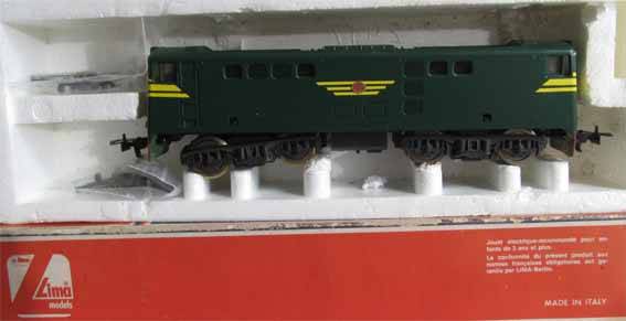 LIMA HO SCALE - SAR E5 ELECTRIC LOCO "GREEN MAMBA" (BOXED) - BOX HAS WEAR