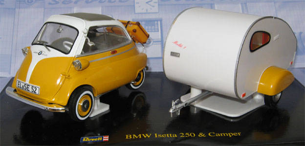 BMW ISETTA & CAMPER by REVELL in 1/18 SCALE (NEW BOXED)