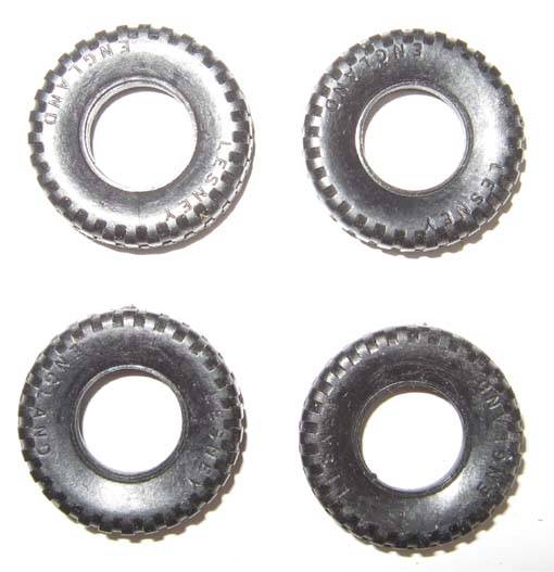 TYRES, STAMPED LESNEY, ENGLAND (SET OF 4)