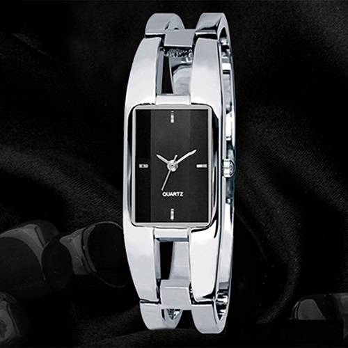 Ladies Silver Bangle Quartz Watch - Kimio Brand