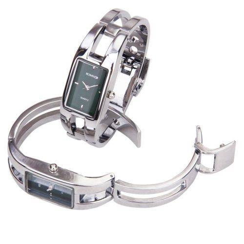 Ladies Silver Bangle Quartz Watch - Kimio Brand