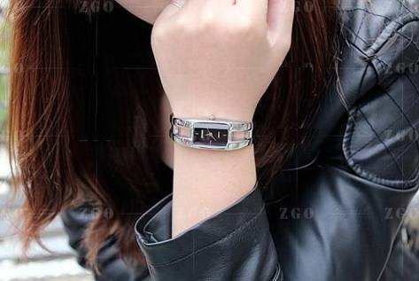 Ladies Silver Bangle Quartz Watch - Kimio Brand