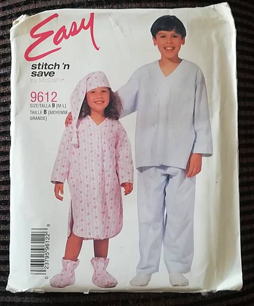 McCalls Pattern 9612 - Easy Stitch and Save - Size Med-Large