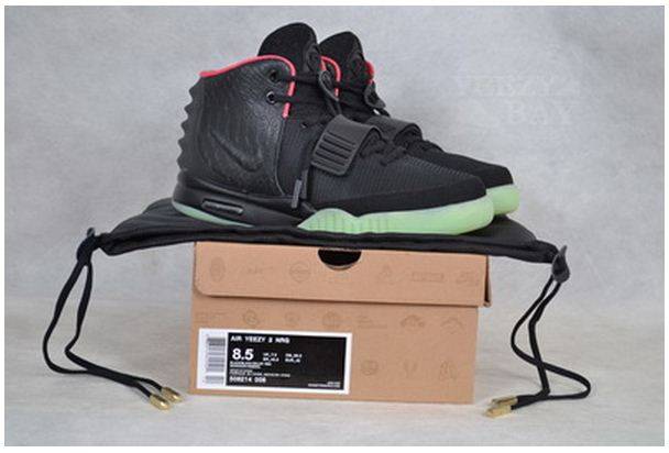 Nike Air Yeezy 2 II - Black/Solar-Red