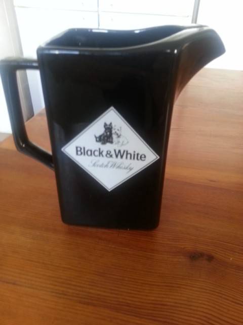 Black & White Whiskey Jug
