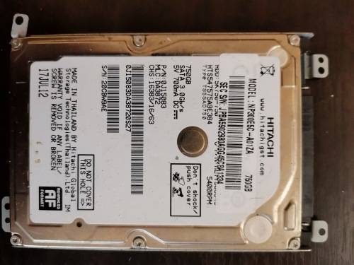 2.5 inch 750Gb laptop hard drive