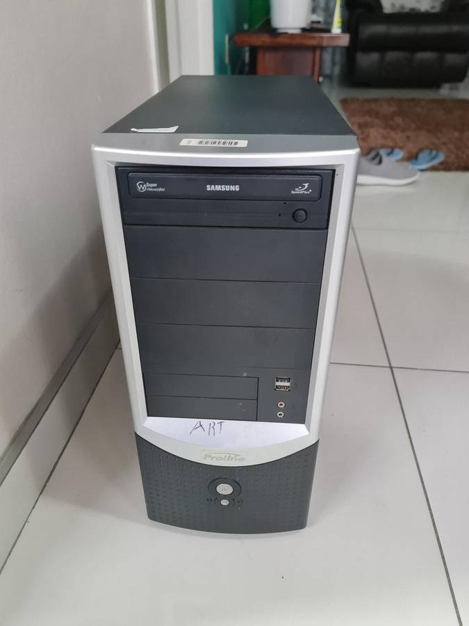 PROLINE TOWER - INTEL QUAD CORE - 4GB MEMORY - 500GB HARD - WINDOWS 10 - FULL WORKING CONDITION