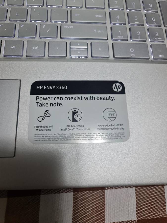 HP ENVY 360 - CORE i7 8TH GEN - 32GB MEMORY - 1TB SSD HARD DRIVE - 15.6 INCH FULL TOUCH SCREEN