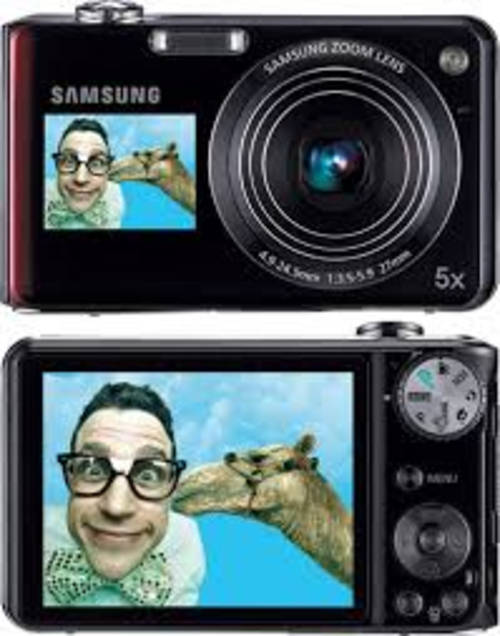 SAMSUNG PL150 DIGITAL CAMERA, 12.4MP,  WITH FRONT LCD
