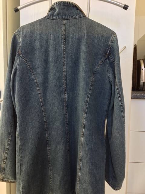 Imported Vintage 3/4 L Denim Coat/Jacket with Quilted lining