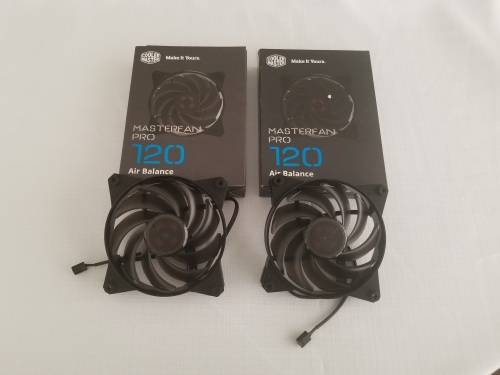 Cooler Master MasterFan Pro 120 Air Balance- 120mm Hybrid Black Case Fan, Computer Cases CPU Coolers