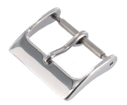 22mm Watch Buckle Polished Stainless Steel - WB100