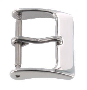 22mm Watch Buckle Polished Stainless Steel - WB100