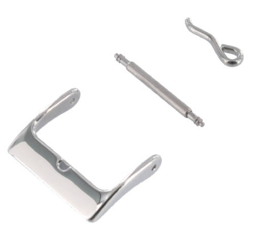 22mm Watch Buckle Polished Stainless Steel - WB100