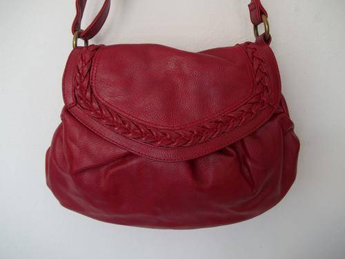 AUTHENTIC *ALDO ROSSI*From italy PU LEATHER HAND BAG IN RED-Exceptional Quality-SIMPLY GORGEOUS!!