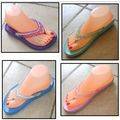 Stunning funky flip-flops Size 4 - GREEN
