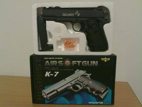K-7 METAL EDITION BLOWBACK AIRSOFT GUN (Postage is R20)