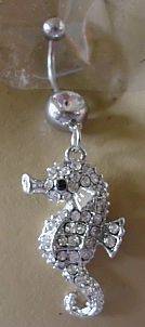 PRETTY SEAHORSE BELLYRING