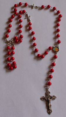 Red Catholic Rosary