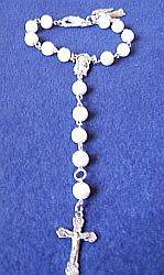 WHITE CAR ROSARY
