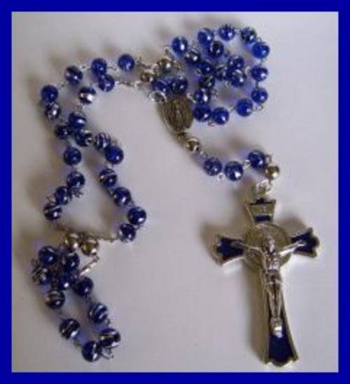Blue Catholic Rosary
