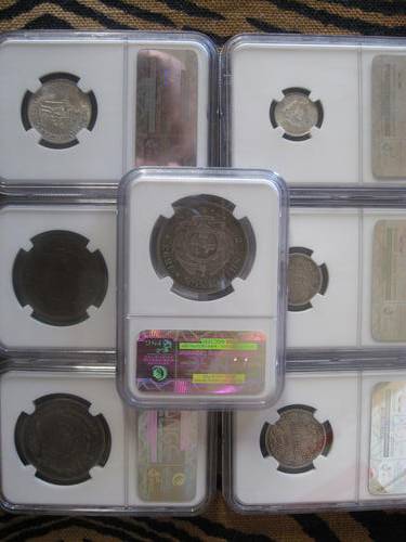 PRICE REDUCED*AMAZING OFFER* GRADED COINS LOT ZAR + UNION CV = R17000 (INCLUDES RARE 1893 HALFCROWN)