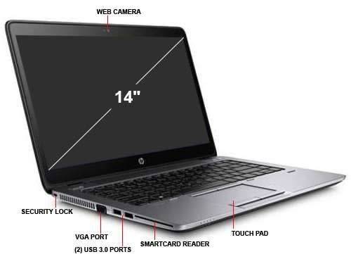 HP TOUCHSCREEN G2 EliteBook 840 i5-5200U 4GB 128GB SSD 14"