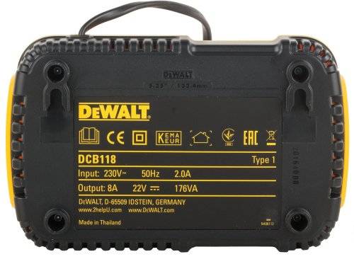 DeWalt DCB118 Fan-Cooled 18V XR Fast Charger (OPEN DEMO)