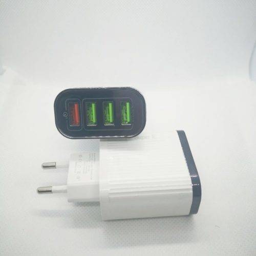 Quick Charge 3.0 4 Port USB Fast Charger For Samsung A50 A30 S10 iPhone 7 8 11 Huawei P20