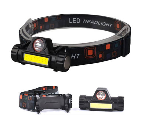 Magnetic LED Headlamp with USB Rechargeable COB Headlight