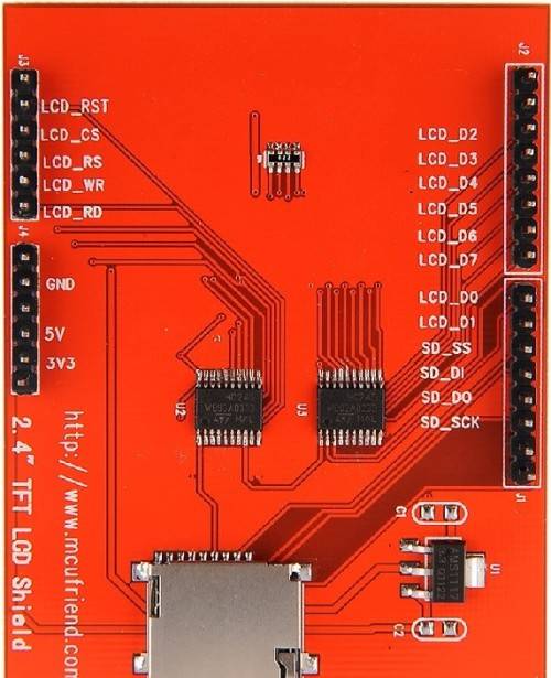 2.4 TFT LCD Display Shield Touch Panel Screen Arduino SD Card