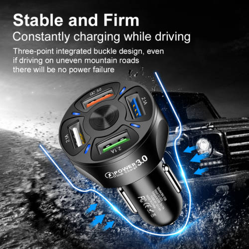 4 Ports CAR USB Fast Charger