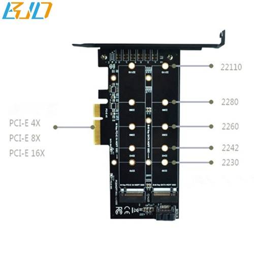 PCIE M.2 Dual Adapter Card