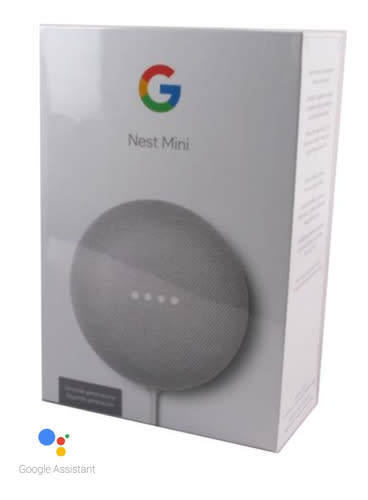 Google Nest Mini Smart Speaker - Chalk