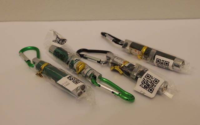 3 in 1 - Laser Pointer Beam, LED Flashlight, UV Torch and Infrared Keychain - Black