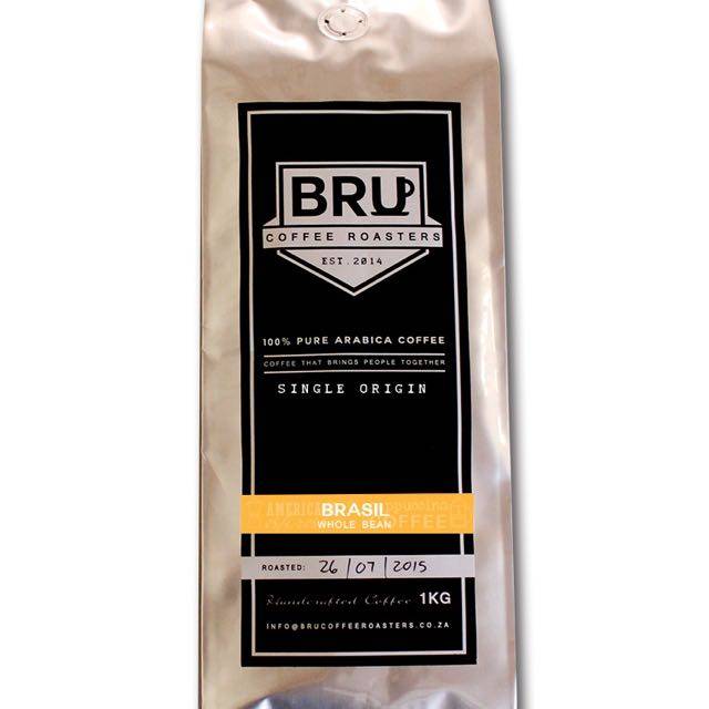 Brasil - Single Origin - Coffee Beans - BRU Coffee Roasters - 1 Kg - Freshly roasted Coffee Beans